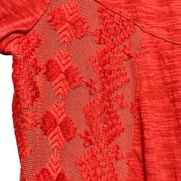 Meadow Rue Anthropologie Paso Doble Mixed Media Cotton Embroidered Cardigan - Picture 7 of 13